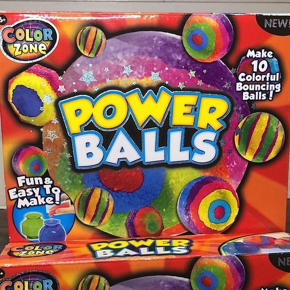 COLOR ZONE POWER BALLS Fun and Easy To Make Rainbow Bouncing Balls Ages 6+ NIB - Picture 1 of 8